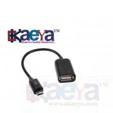 OkaeYa Micro USB OTG Adapter Cable for USB Host Mode for Samsung Galaxy 